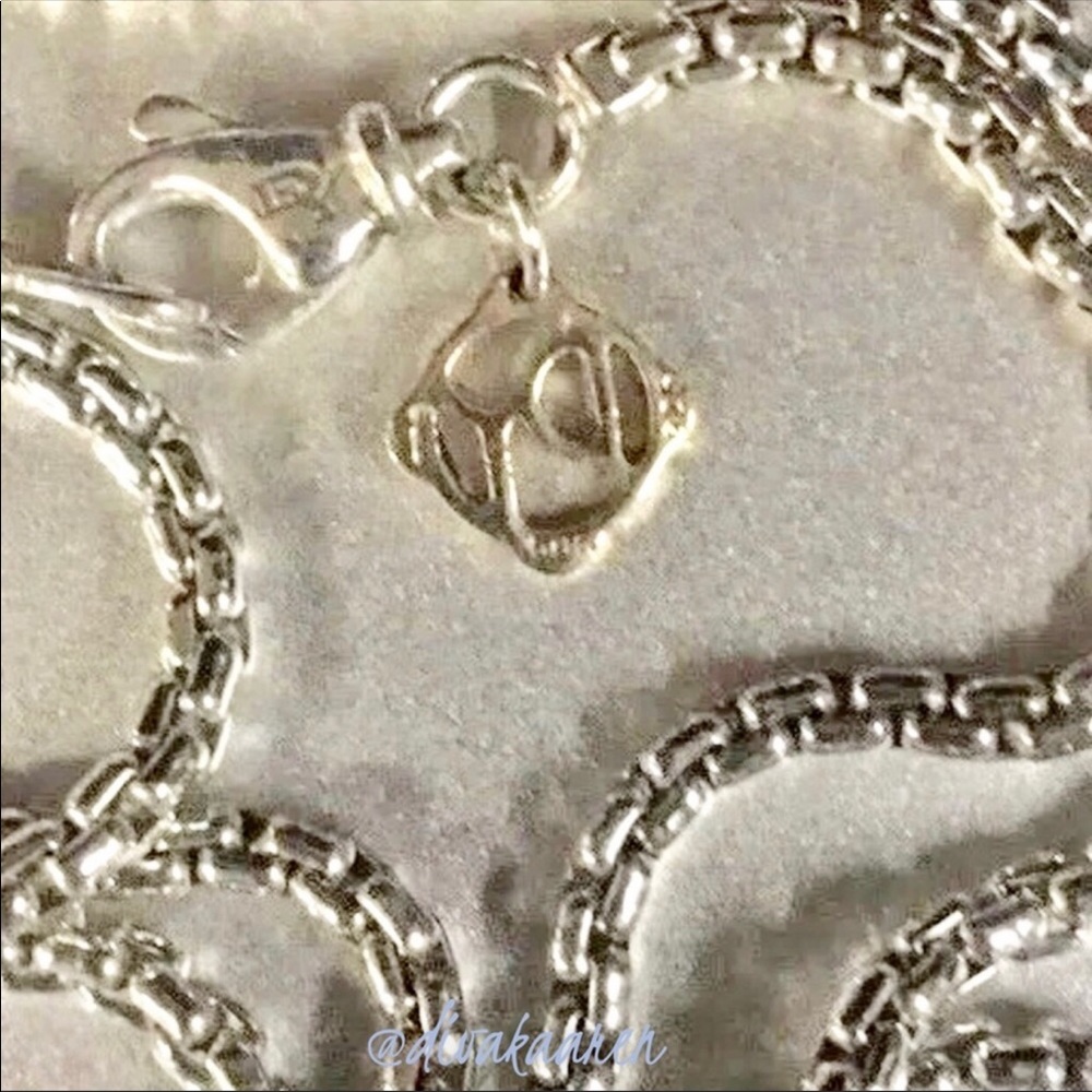 DAVID YURMAN 24” Sterling Silver 14K Tag Box Chain - Picture 5 of 6
